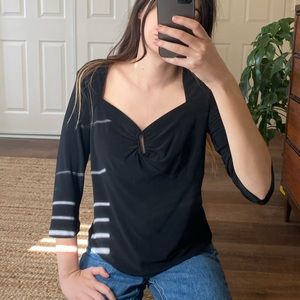 90s Vintage black top